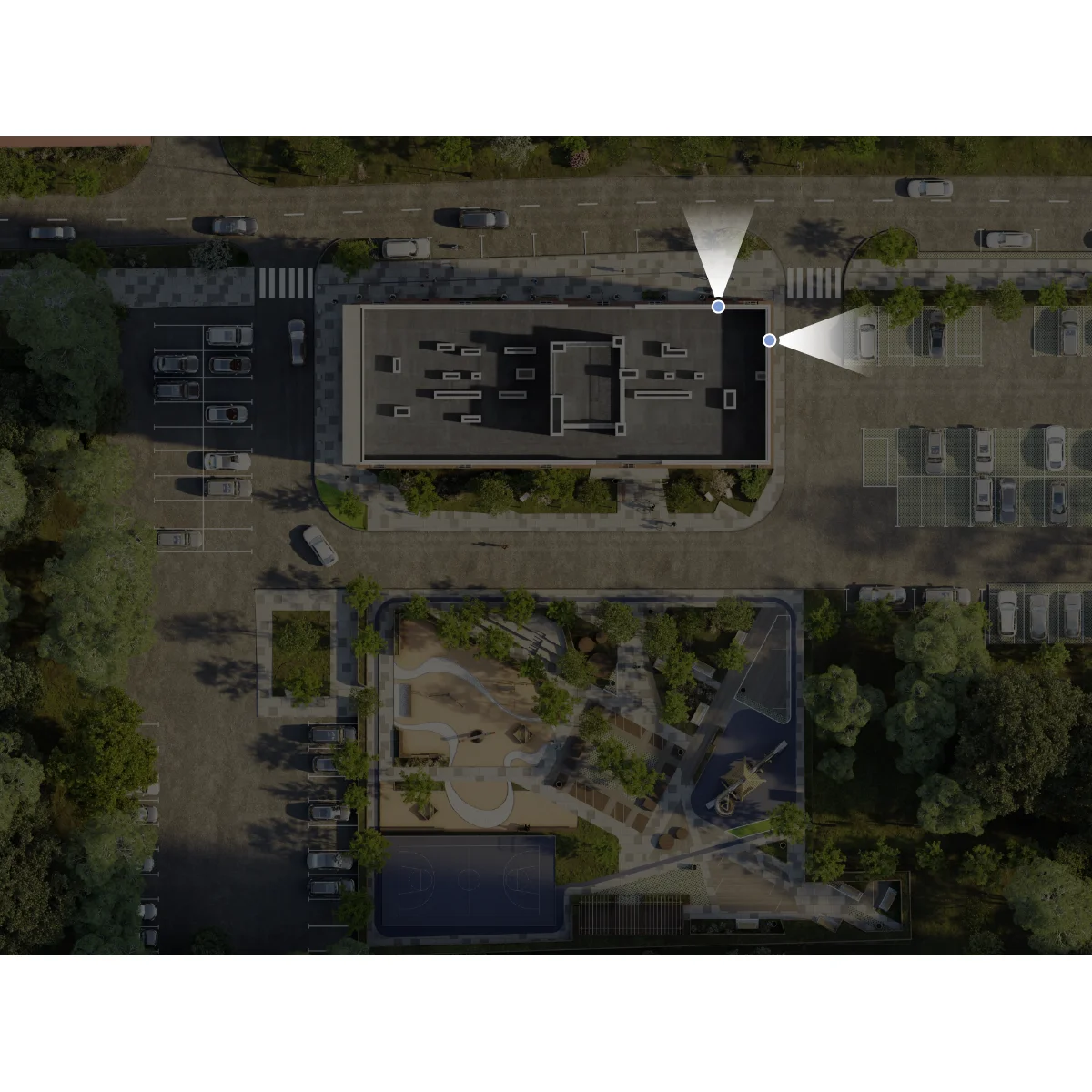 Вид из окна 2-комнатная 59.69 кв. м