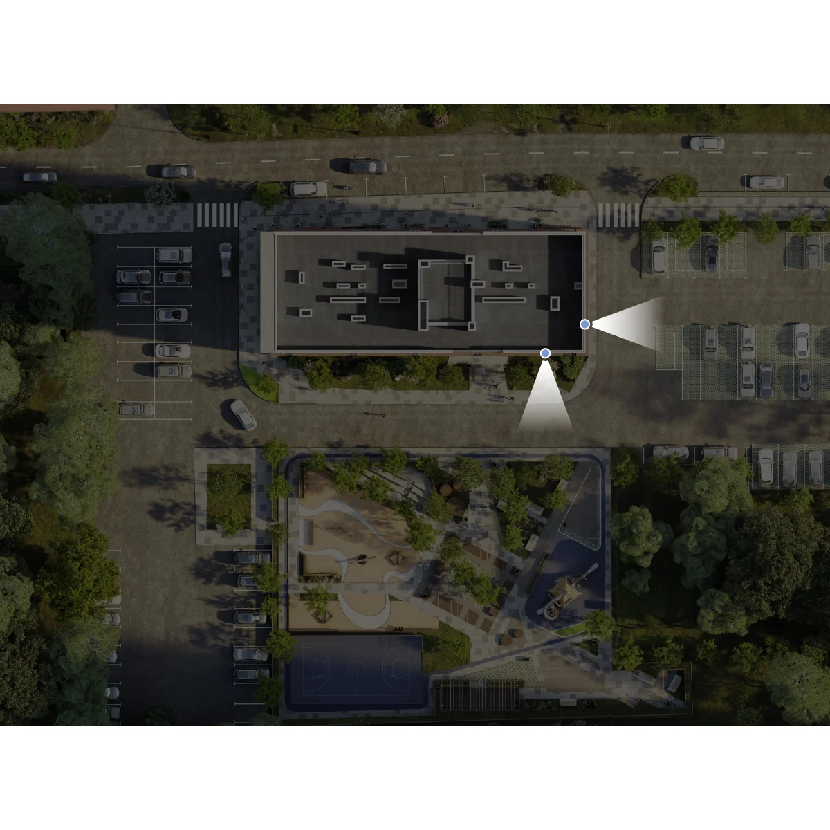 Вид из окна 2-комнатная 71.13 кв. м