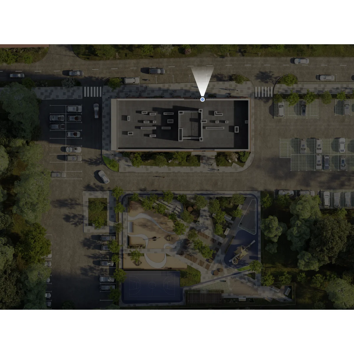 Вид из окна 1-комнатная 38.41 кв. м