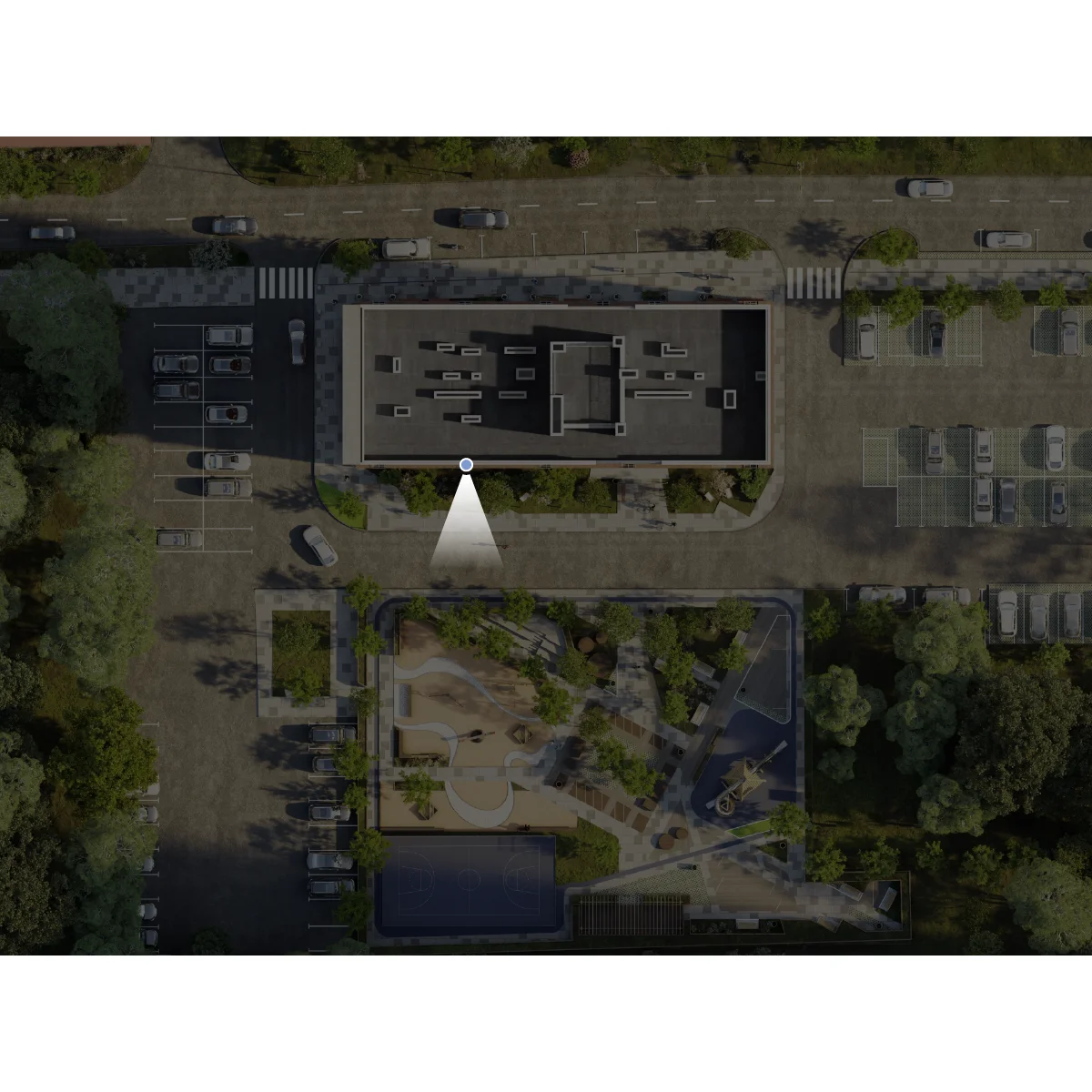 Вид из окна Студия 27.56 кв. м