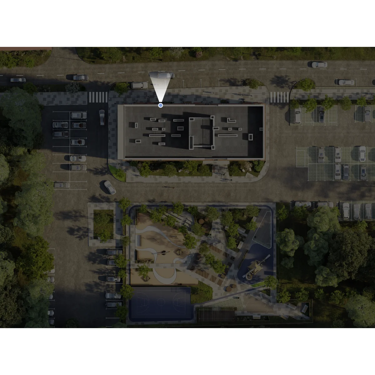 Вид из окна Студия 28 кв. м